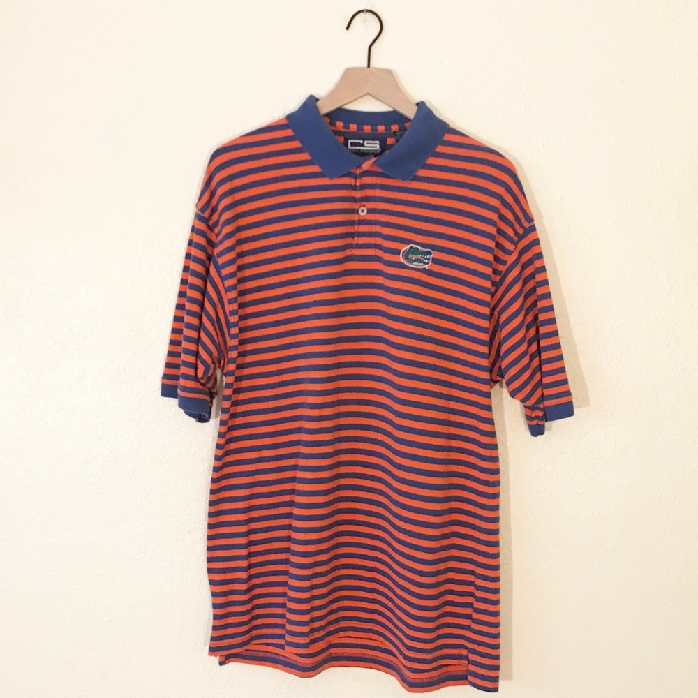 University of Florida Gator Striped Polo